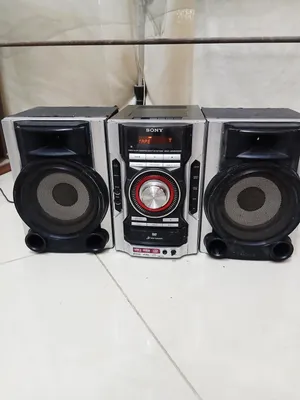 صوت ربي يبارك نضيفه شغاله وصله AUXنقال وشريط دسكه متخدمش المكان بنغازي 2600WSony MHC-GNZ333