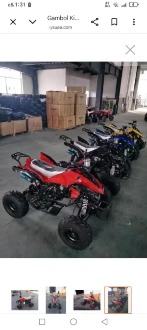 falcon quad bike 125cc red color used trade also possible