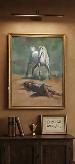 لوحه زيتيه رسم يدوي
