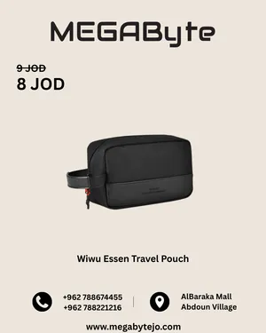 WiWU Essen Travel Pouch Compact Lightweight Water -NEW -MEGAByte