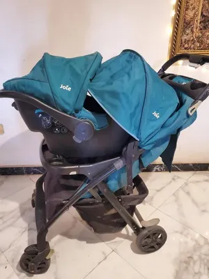 للبيع عربة أطفال وكار سيت joie traveler بأسعار جيده وحاله كالجديدة