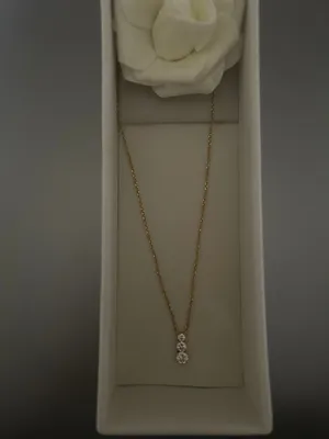 سلسله فضه مغطاة بذهب Gold-plated silver necklace