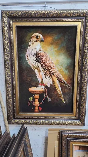 تابلو فرش فارسي يدوي – وبر صوف وسداة حرير Handwoven Persian Wall Art – Wool Pile & Silk Warp