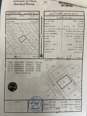 اراضي في ولاية صحم مرتفعات الفليج