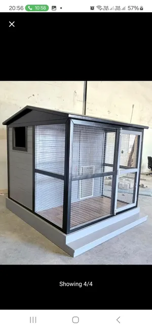 بيت مع مكيف للحيوانات الاليفه Premium Air-Conditioned Dog/Cat House – 2×2m – Canadian Wood