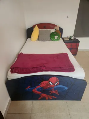 Spider-Man Single Bed + Matching Bedside Table for Sale