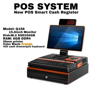 POS System i3 6th Gen Ram 8GB SSD 256GB Built in printer + Built Keyboard Display 15.6” Windows 10