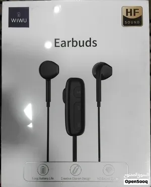 WIWU EB 313 BLUETOOTH WIRED EARPHONE WITH MAGNETIC CLAMP AND MIC 11 HOURS STANDBY TIME 60 HOURS
