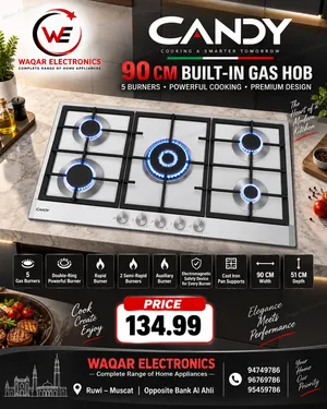 CANDY 90 CM BUILT-IN GAS HOB