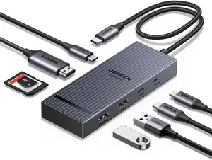 موزع UGREEN Revodok Pro 8-in-1 USB-C Hub (موديل UGREEN 75027).