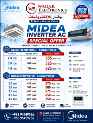 Midea air conditioners available