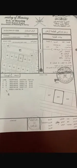 Residential Land for Sale in Al Batinah Al Masnaah