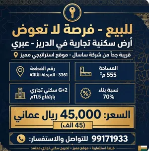 Commercial Land for Sale in Al Dhahirah Ibri