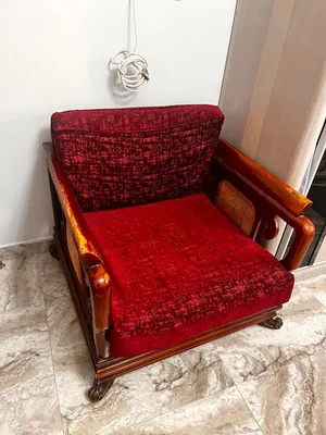 مكتب كبير خشب زان للبيع + 2 كرسي خشب زان