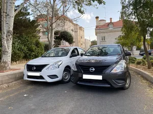 FOR SALE NISSAN SUNNY MODEL 2023 96000 km السعر المطلوب نهائي 7900دينار الاصل سياحي السياره بح