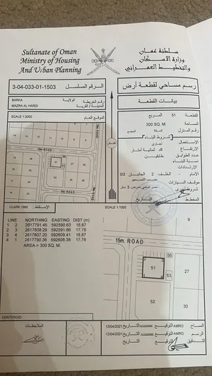 ارض سكنية تجارية ولاية بركاء
