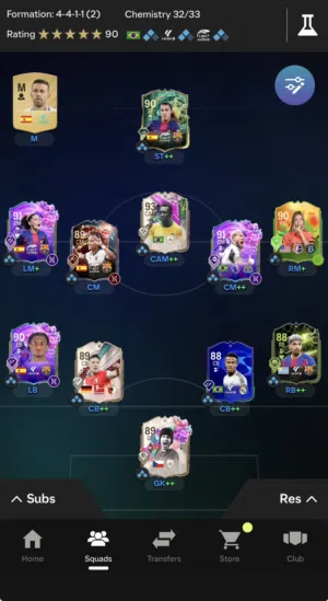Fc26 stacked account with 300k coins حساب فيفا مليء باللاعبين و الفلوس
