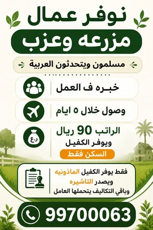 اوفر عمال من الجنسيه الاثيوبيه