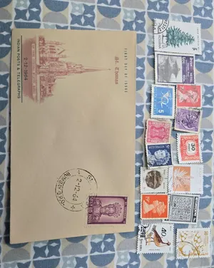 old stamps and 1st day cover