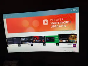 للبيع شاشة Samsung Curved Smart TV مقاس 55 بوصة