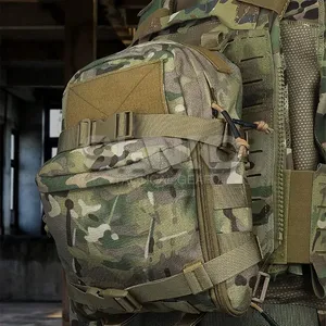 حقيبة ظهر تكتيكية صغيرة للمغامره لتخيم(Tactical Hydration Pack / Mini Map Pack) بنقشة تمويه مولتيكام