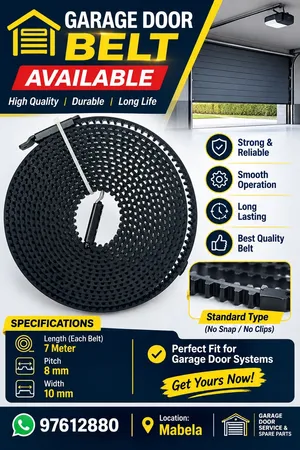 Rolling shatter garage door slaiding gate motor BFT beninca gsm and garage door belt available