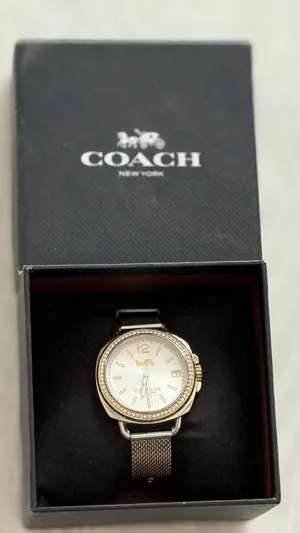 ساعة coach مستعملة بحالة ممتازة جدا