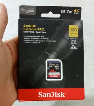 رام كامرة ساندسك أقوى ذاكرة تخزين 128 GB سرعة خيالية لتصوير 4K.
