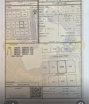 للبيع ارض للبيع الفليج المعمورة حواليها البيوت فرصة لبناء منزل