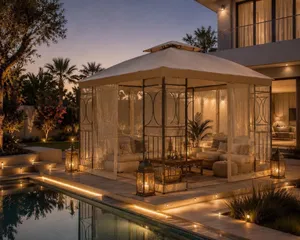 خيمة مظلة السلطان مقاس 3*3 متر 290 دينار مع ستاير جانبيه ناموسيه منخل