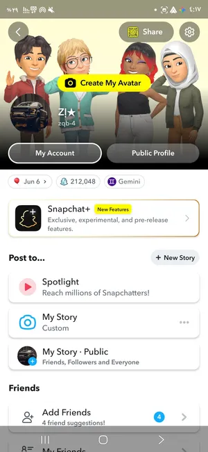 حساب سناب شات للبيع