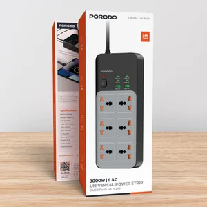 شاحن مشترك Porodo الذكي – طاقة أكثر، تنظيم أفضل!