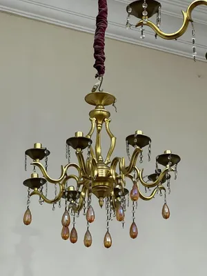 مجموعة من النجف النحاس الانتيك