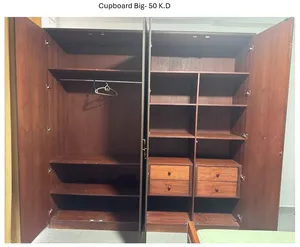 Large Handmade Wooden Wardrobe – 8 ft × 8 ft – KD 50