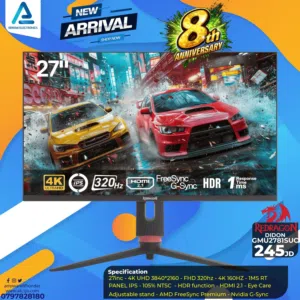 شاشة ريدراجون Monitor Redragon 27inch 4K 320Hz بافضل الاسعار