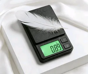 ميزان ديجيتال حساس دقيق  مخصص للذهب والفضة  ميزان متنقل في الجيب بدقة 0.1 إلى 500 جرام مع بطارية