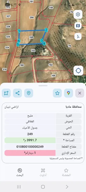 Farm Land for Sale in Madaba Thiban