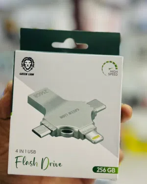 ذاكره لجميع الهواتف Green lion 4in1 usb flash drive 256GB