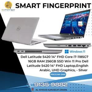 Dell Latitude 5420 14 FHD Laptop, Intel Core i7-1165G7