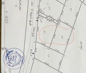 قطعة ارض كوشان طابو 563 متر / دقيقتين عن شارع 90