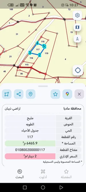 Farm Land for Sale in Madaba Thiban