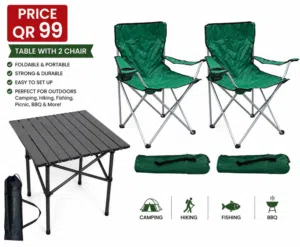 table with 2 chairs