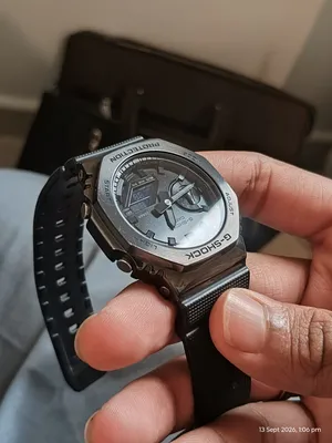 Casio G-Shock Black Metal Watch – GA-2100 Excellent Working Condition