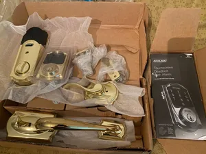 قفل باب ذكي Schlage Connect Smart Deadbolt + مقبض ويد الباب