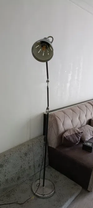 Modern adjustable floor lamp (matte, black color)