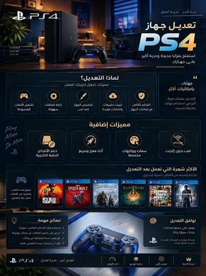 تعديل وتنزيل العاب على جهاز بلايستيشن 4