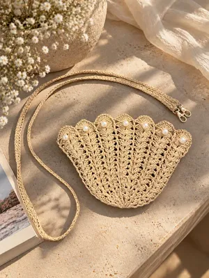 AMAREA Marina Pearl – Handmade Crochet Pearl Bag