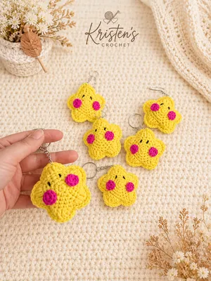 handmade keychains by Kristen's crochet