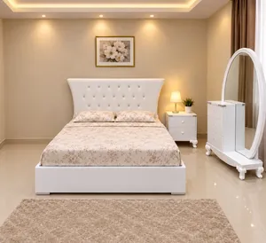 Bed with dressing table in good condition