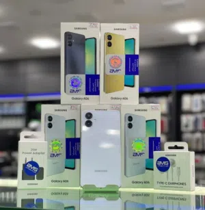 مشغل أيام بالكرتونة Samsung A06 رام 8 و 12 جيجا 64 و 128 مكفول متوفر توصيل